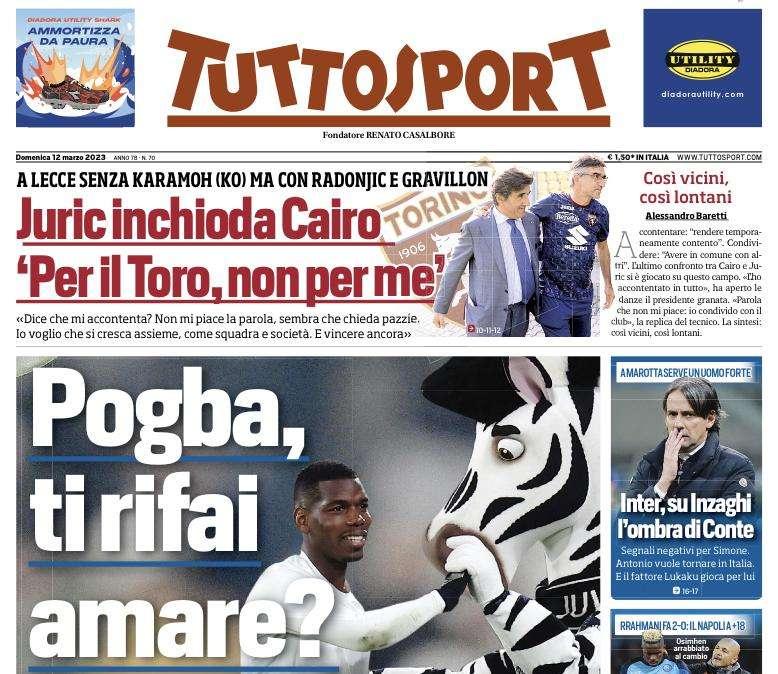 Tuttosport - Pogba, ti rifai amare?