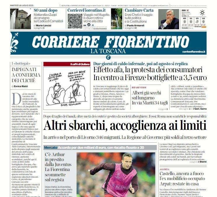 Corriere Fiorentino - La Fiorentina scommette su Arthur