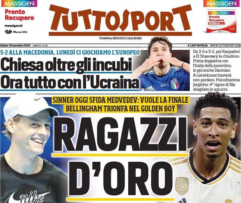 Tuttosport - Chiesa otre gli incubi 