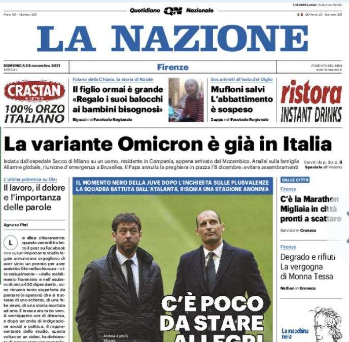 La Nazione - Juve nella Bufera 