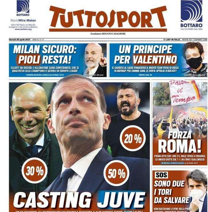 Tuttosport - Casting Juve 