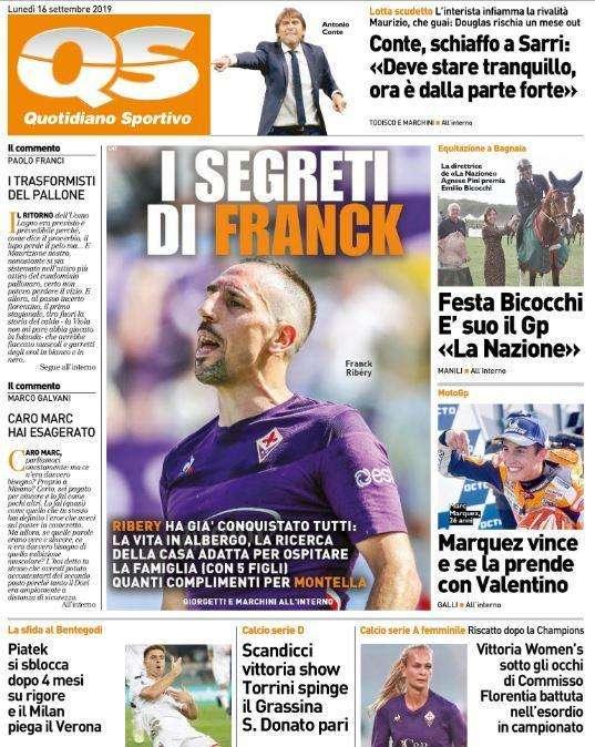 QS - Conte, schiaffo a Sarri