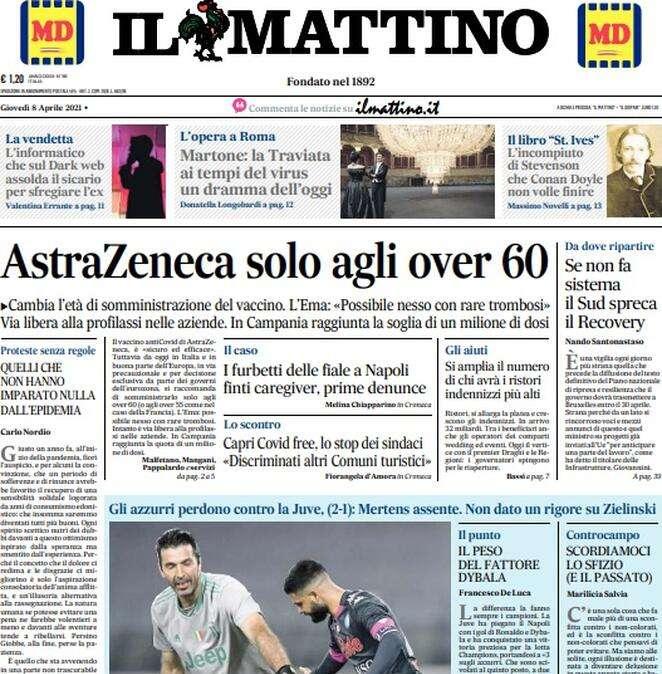 Il Mattino - Napoli ko, ma non è finita 