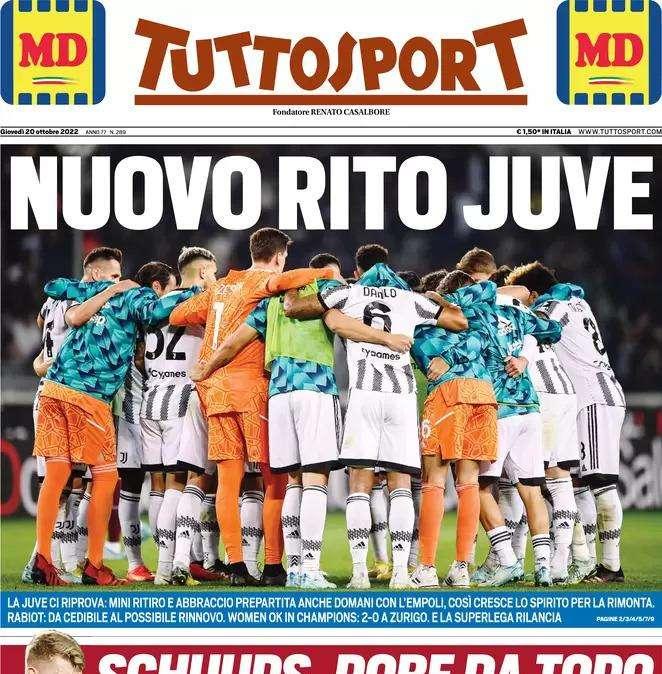 Tuttosport - Nuovo rito Juve