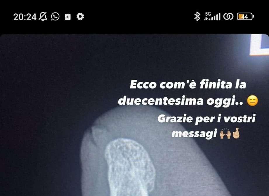 Rabiot su Instagram: “Ecco com’è finita la duecentesima oggi…”