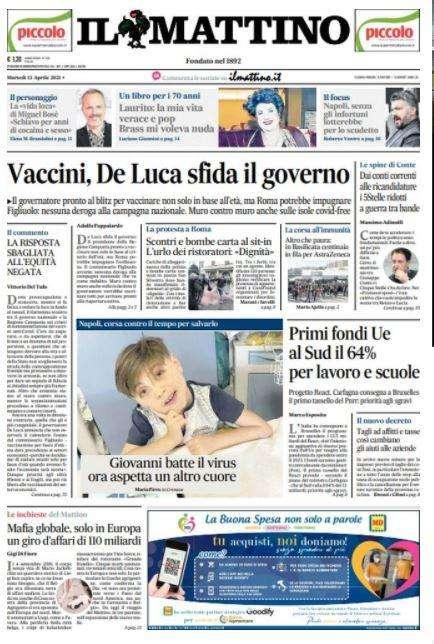 Il Mattino - Il Napoli senza infortuni lotterebbe per lo scudetto 