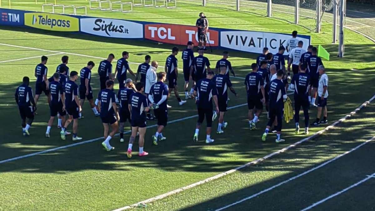 Italia, anche Buffon e Viscidi hanno assistito all'allenamento di oggi