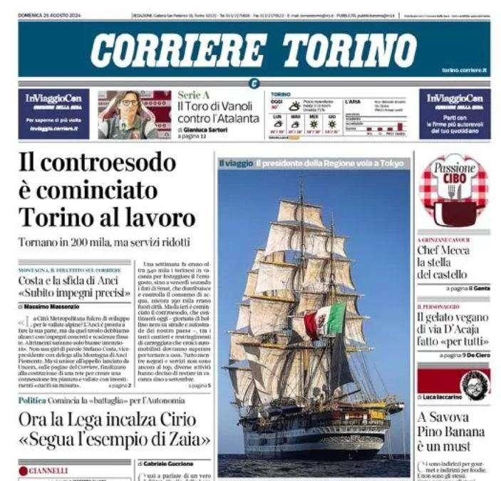 Corriere di Torino - La Juve mette le ali ed ora Koopmeiners
