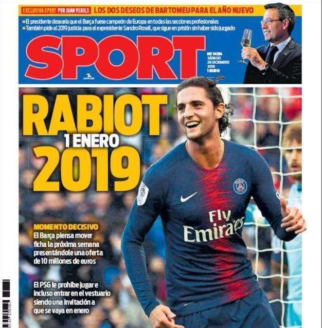 Rabiot dal primo gennaio al Barcellona?