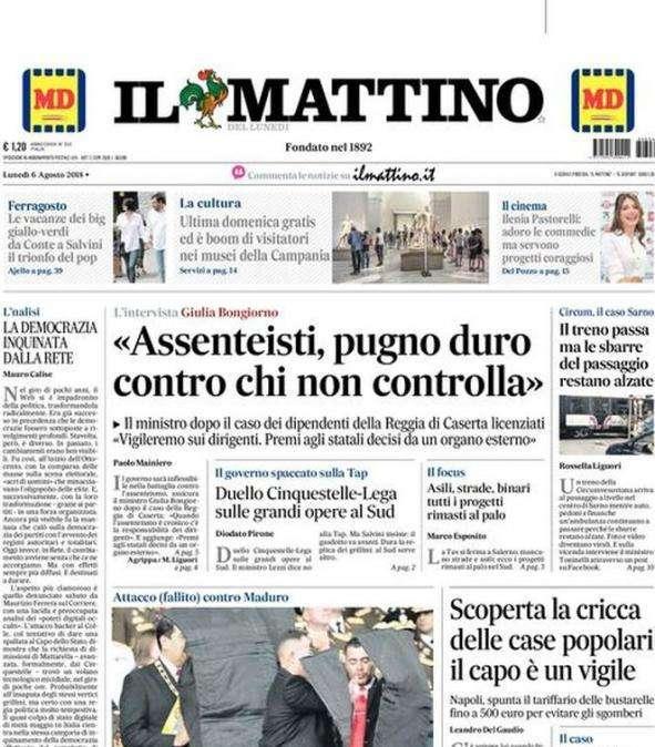 Il Mattino - Napoli, la coperta è corta