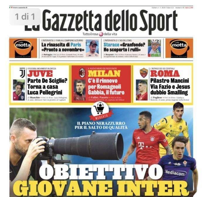 Gazzetta - Obiettivo giovane Inter