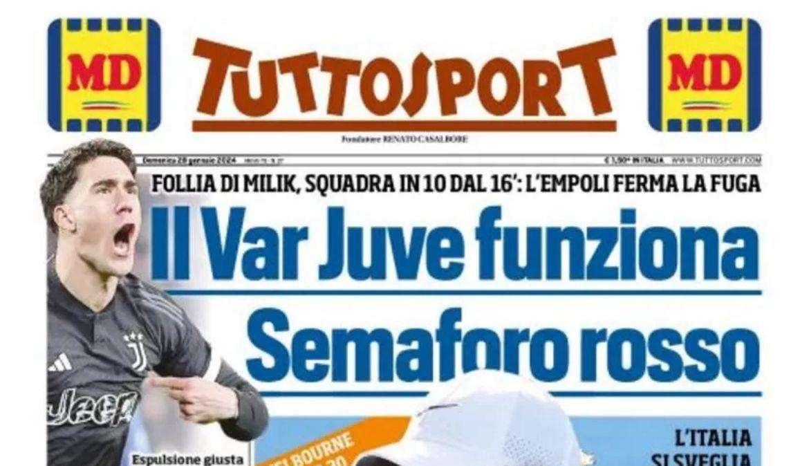 Tuttosport - Il Var Juve funziona 
