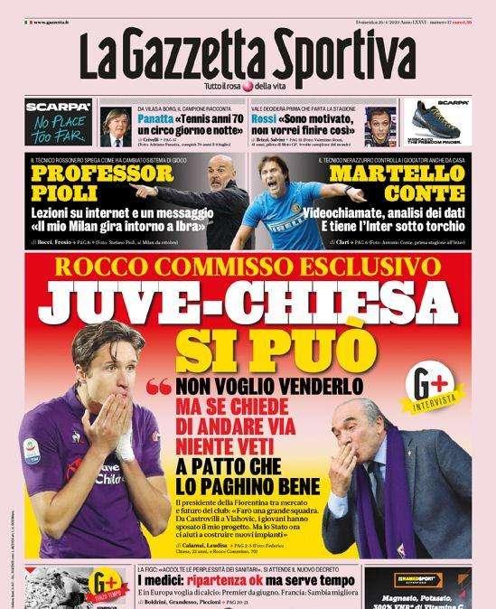 Gazzetta - Juve-Chiesa si può! 