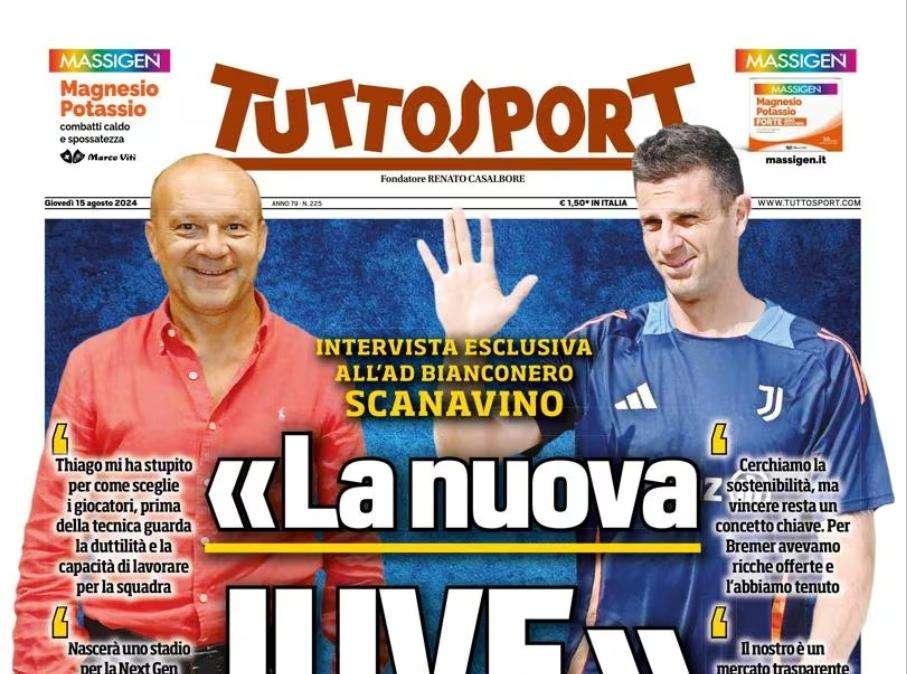 Tuttosport- Scanavino: “La nuova Juve”