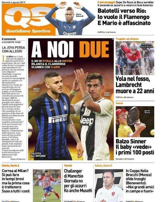 QS - Scambio Icardi-Dybala, A noi due 