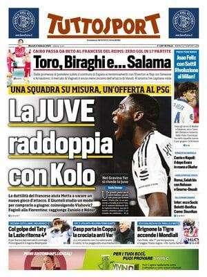 Tuttosport - La Juve raddoppia con Kolo