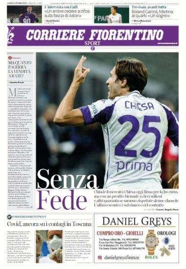 Corriere Fiorentino . Senza Fede. Un addio con beffa