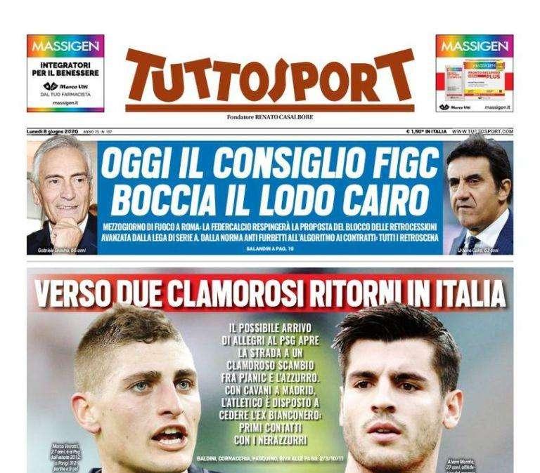 Tuttosport - Verso due clamorosi ritorni in Italia