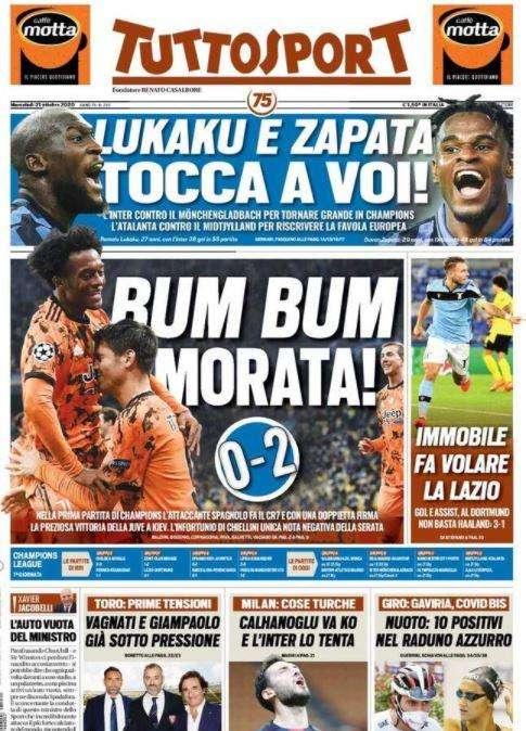 Tuttosport - Bum bum Morata