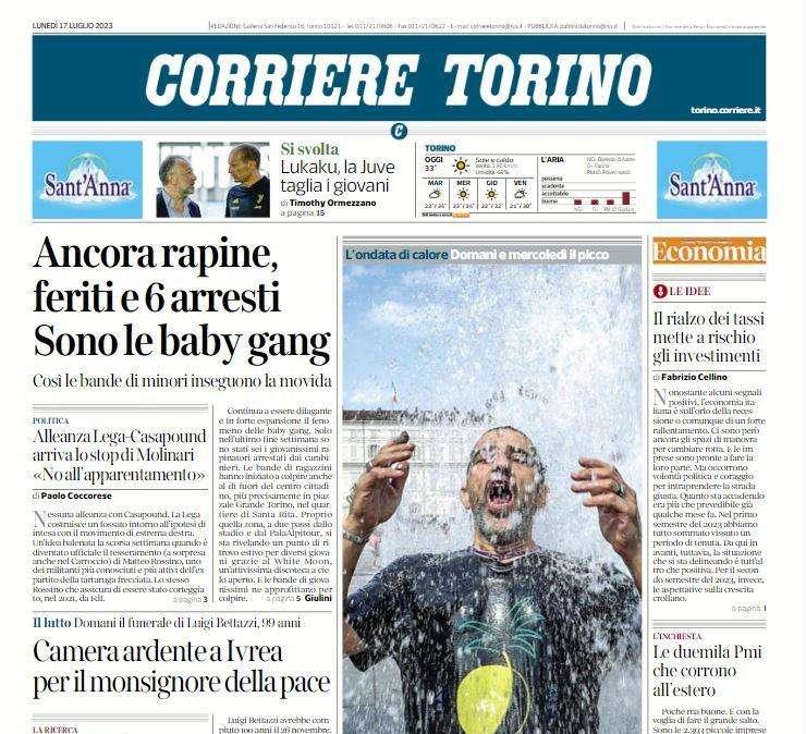 Corriere di Torino - Juventus-Lukaku, sembra il Gattopardo: cambiare tutto affinché nulla cambi