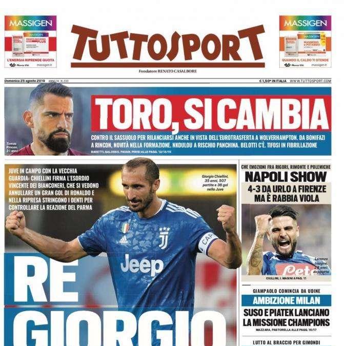 Tuttosport - Re Giorgio