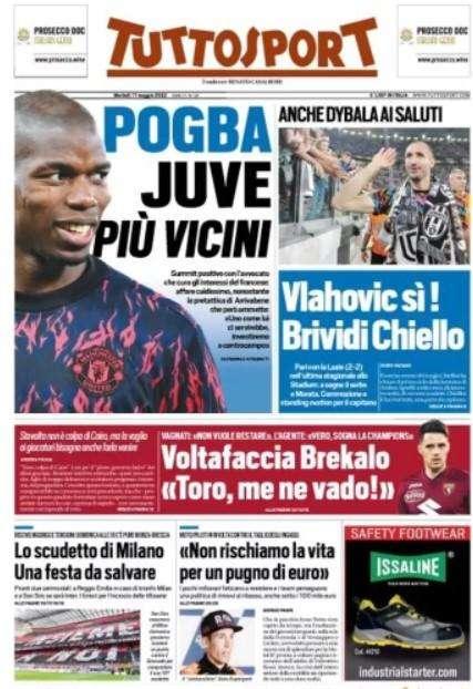 Tuttosport - Juve e Pogba più vicini 
