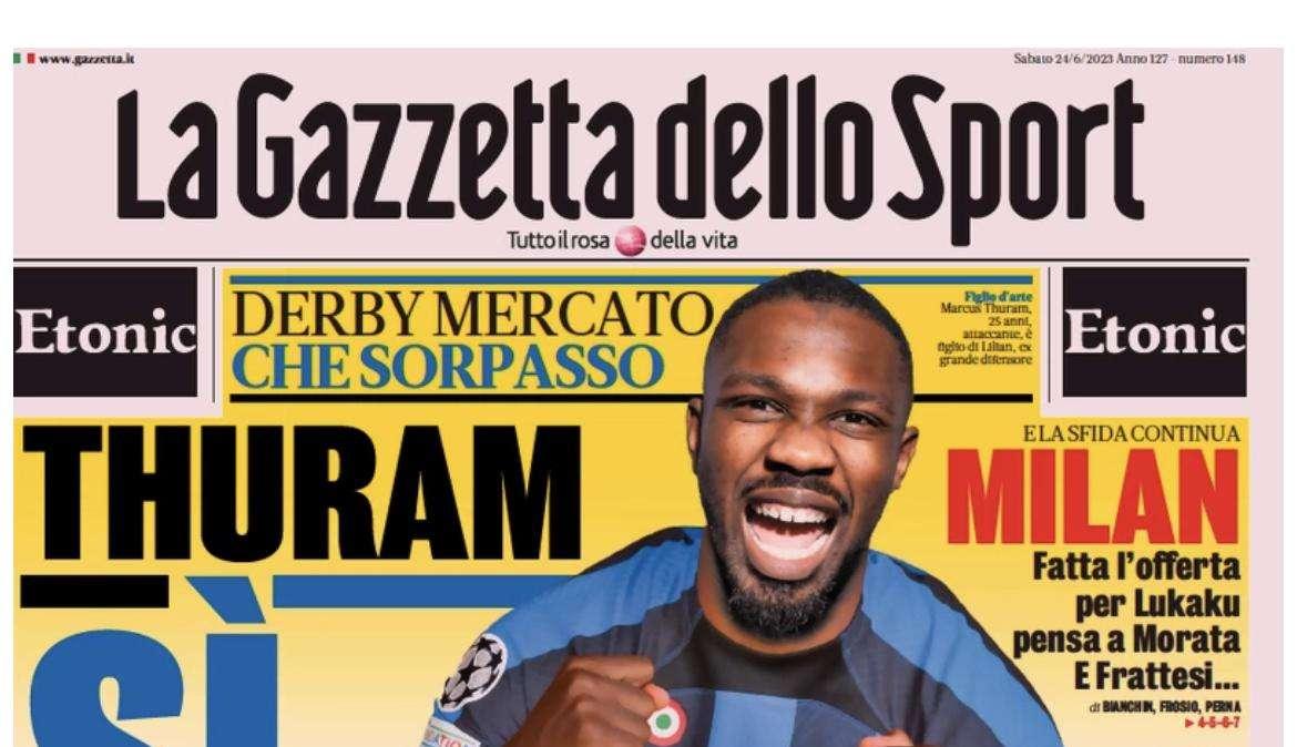 Gazzetta - Inter, fatta per Thuram, Juve, preso Weah