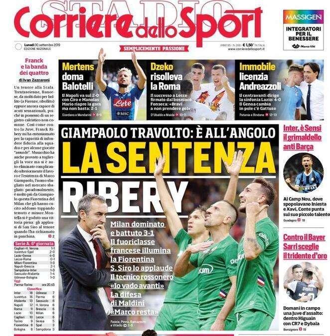 Corsport - Contro il Bayer Sarri sceglie il tridente d'oro