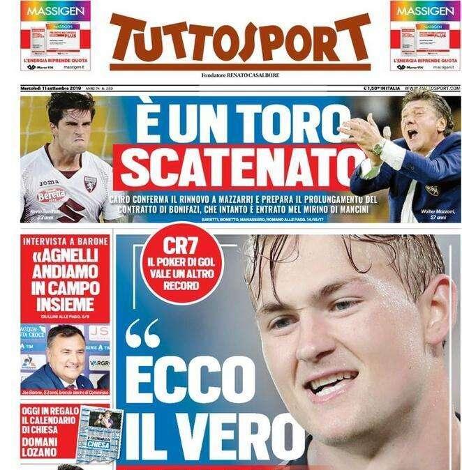 Tuttosport - Ecco il vero de Ligt