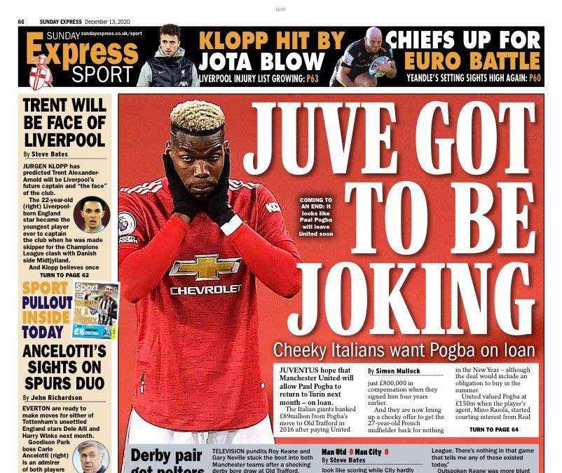 Sunday Express - Juve, ma stai scherzando?