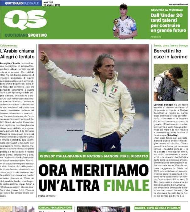 QS - L’Arabia chiama, Allegri è tentato 