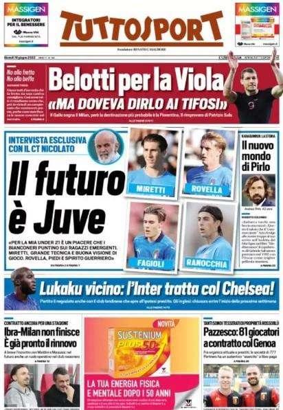 Tuttosport - Nicolato: “Il futuro e’ Juve”