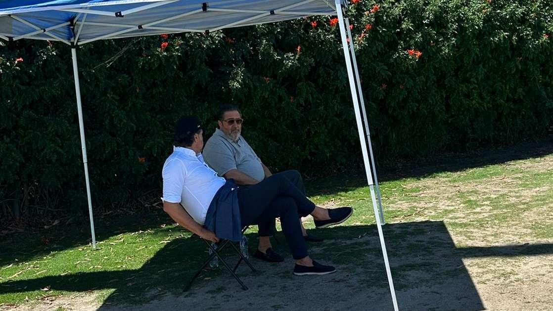 FOTO TJ - Anche l'agente Branchini presente alla seduta di allenamento: bolle qualcosa in pentola?
