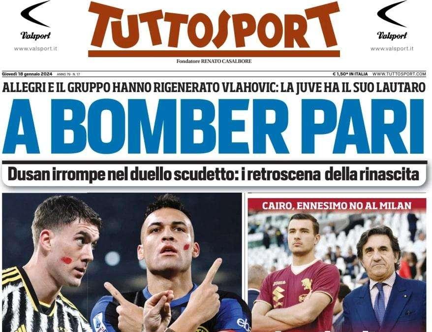 Tuttosport - A bomber pari