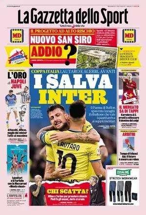 Gazzetta - L’oro di Juve e Napoli