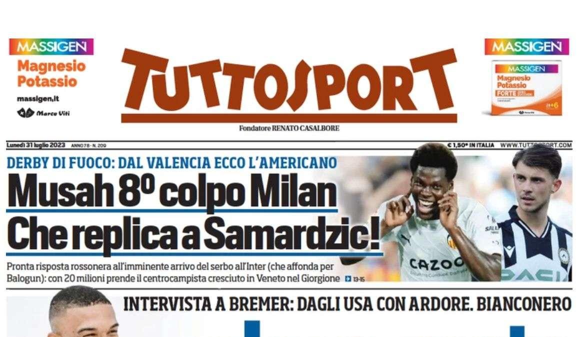 Tuttosport - Bremer: “Resto per vincere”