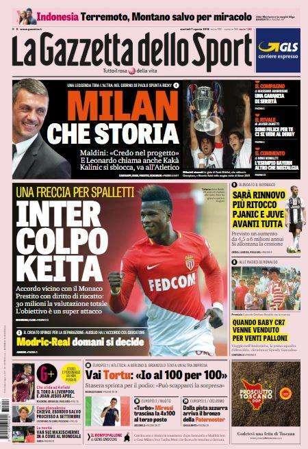 Gazzetta - Inter, colpo Keita