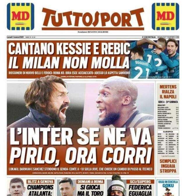 Tuttosport - L’Inter se ne va, Pirlo ora corri