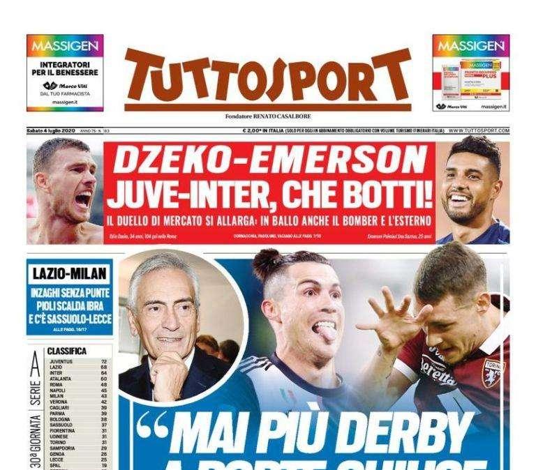 Tuttosport - Dzeko ed Emerson che botti!