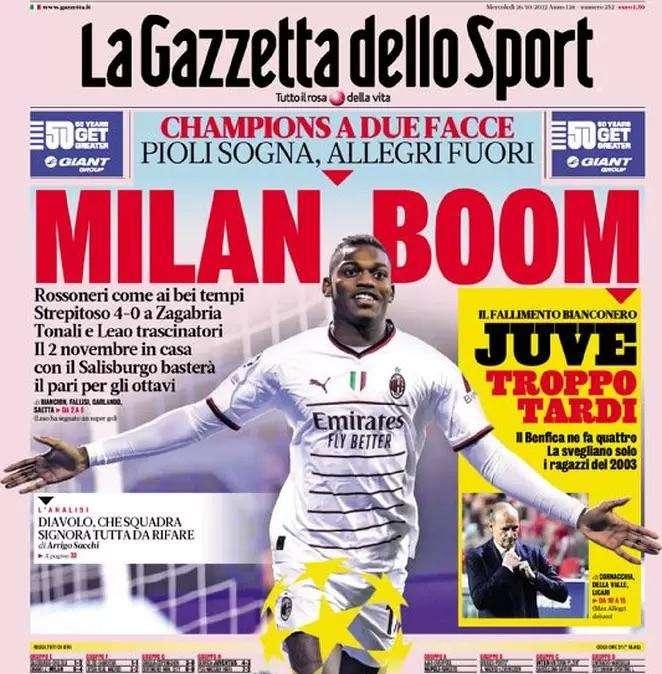 Gazzetta - Juve troppo tardi 