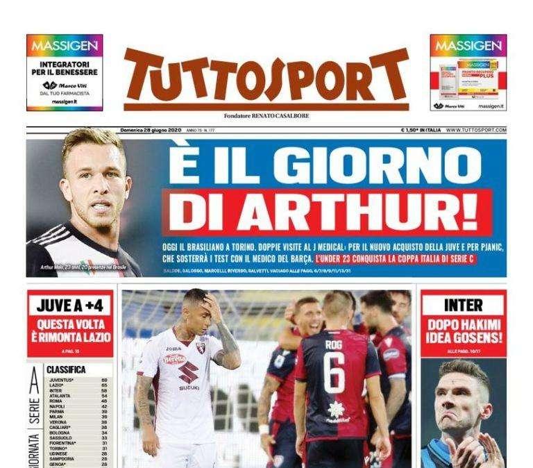 Tuttosport - E’ il giorno di Arthur 
