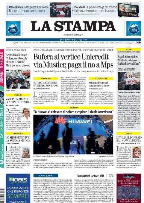 La Stampa - Maradona, la procura indaga per omicidio 