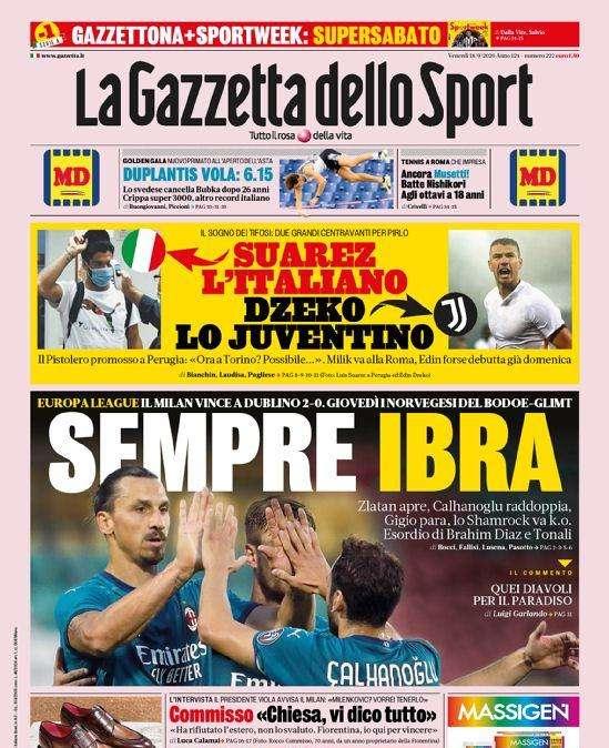 Gazzetta - Suarez l’Italiano, Dzeko lo juventino 