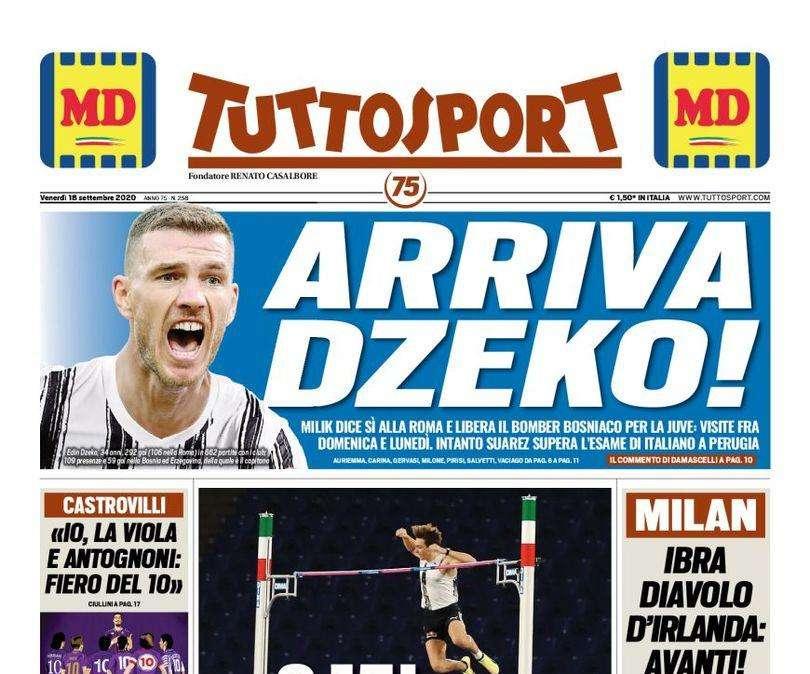 Tuttosport - Arriva Dzeko 