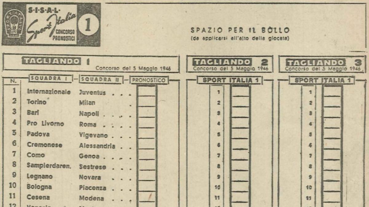 Sisal celebra gli 80 anni della Schedina, icona dello sport italiano