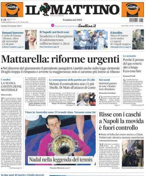 Il Mattino - Il mercato rafforza Inter e Juve 