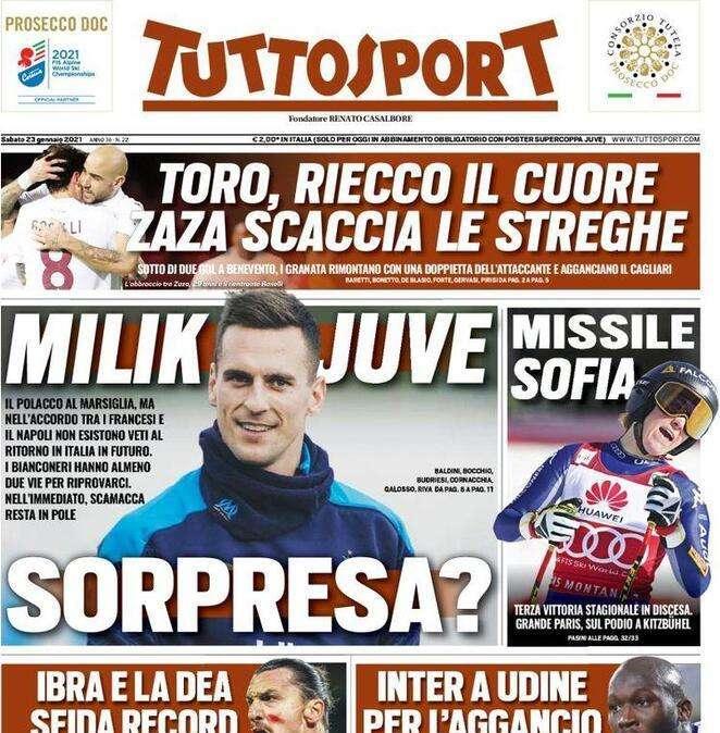 Tuttosport - Milik-Juve, sorpresa?
