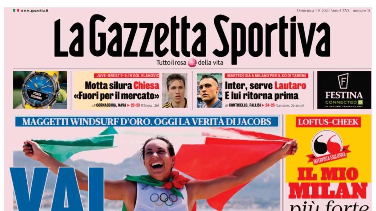 Gazzetta - Motta silura Chiesa