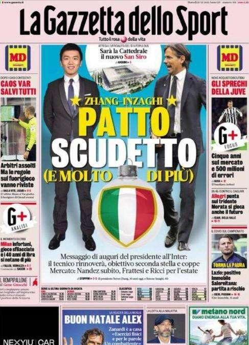 Gazzetta - Zhang-Inzaghi, patto scudetto (e molto di più). Gli sprechi dei bianconeri 