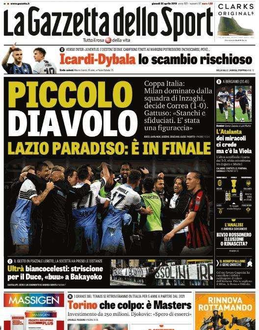 Gazzetta - Piccolo Diavolo, Lazio in Paradiso 